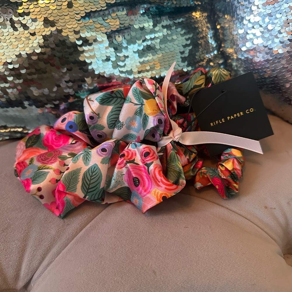 Rifle Paper Co. Garden Party Floral Scrunchie Set of 3 - Multicolor